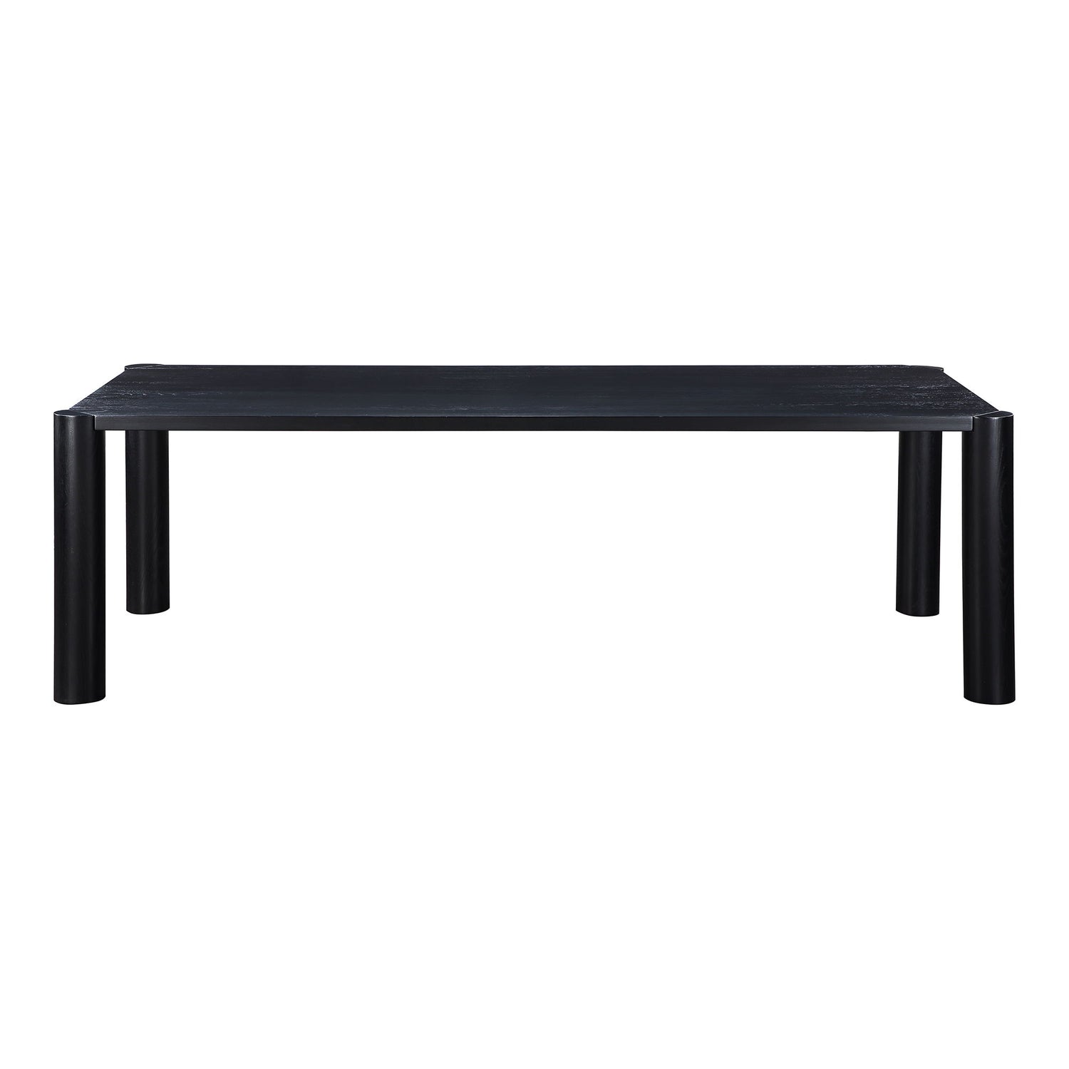 Post - Large Dining Table - Black Oak