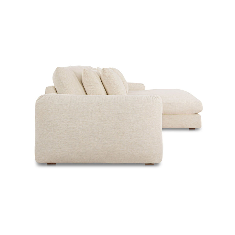 Berga - Sectional Right Stationary Sofa - White
