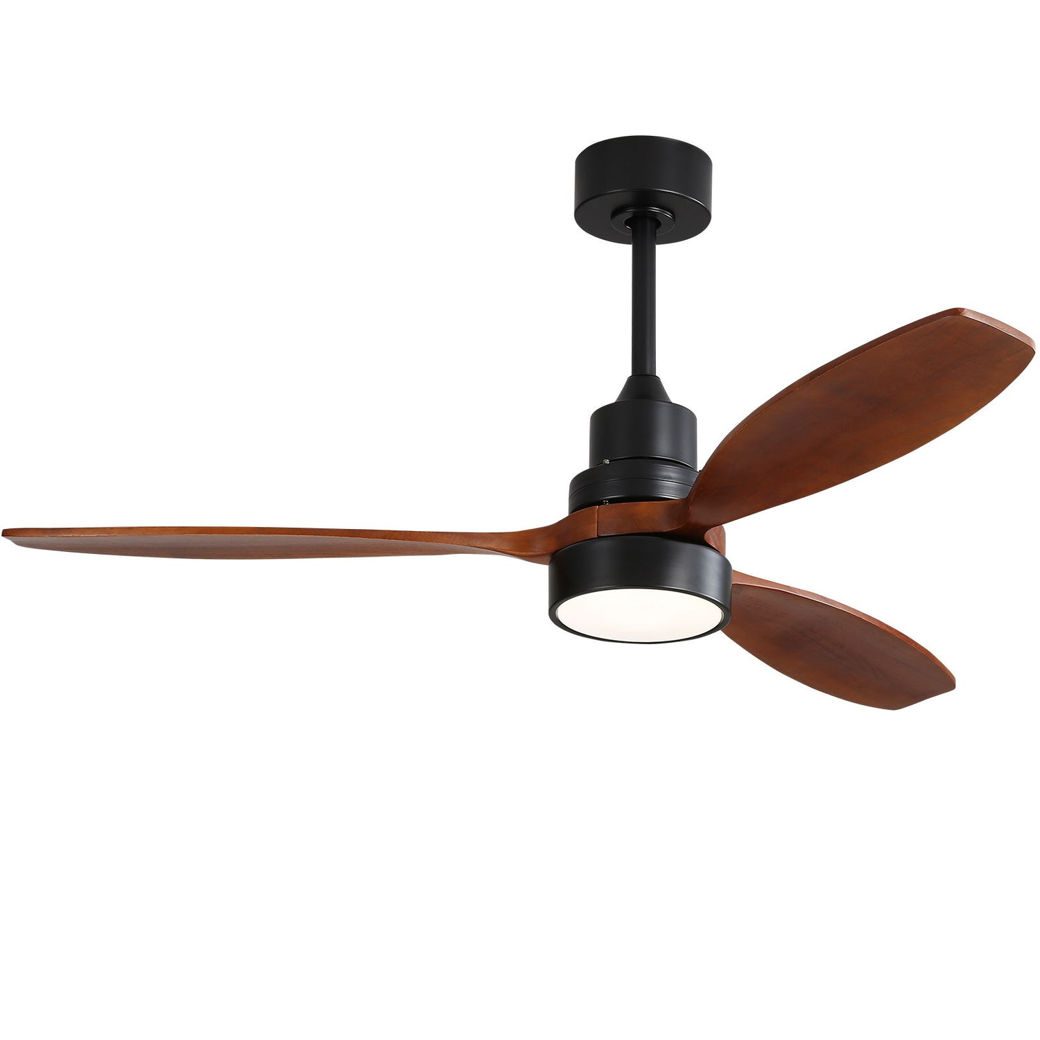 Ceiling Fan With Reversible DC Motor, LED Light, Solid Blades, Remote Control