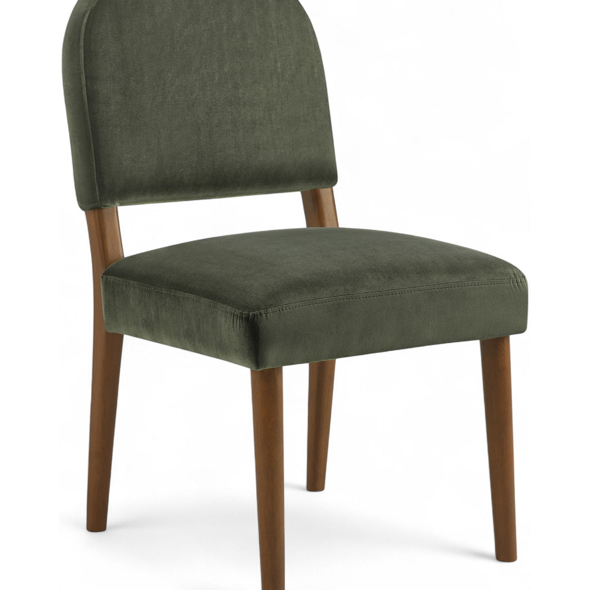 Varinelle - Velvet Dining Chair (Set of 2) - Walnut Frame