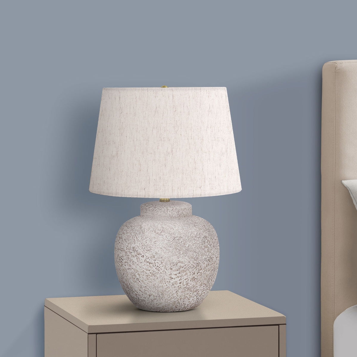 Lighting, Table Lamp, Concrete, Modern - Cream