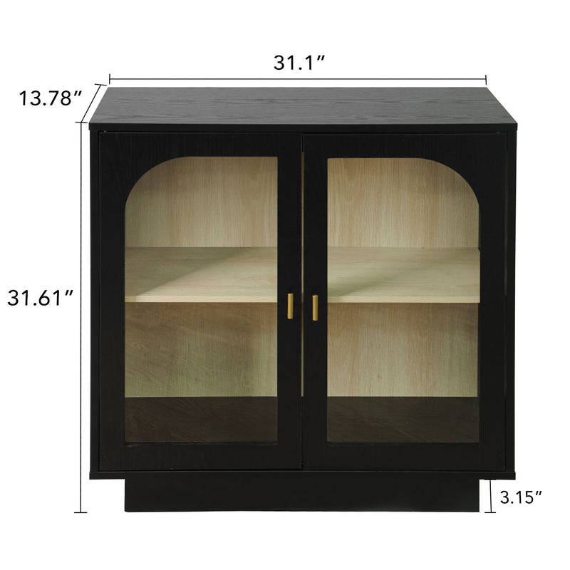 Storage Cabinet With Acrylic Door For Living Room