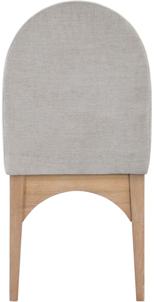 Waldorf - Chenille Dining Side Chair With Natural Legs