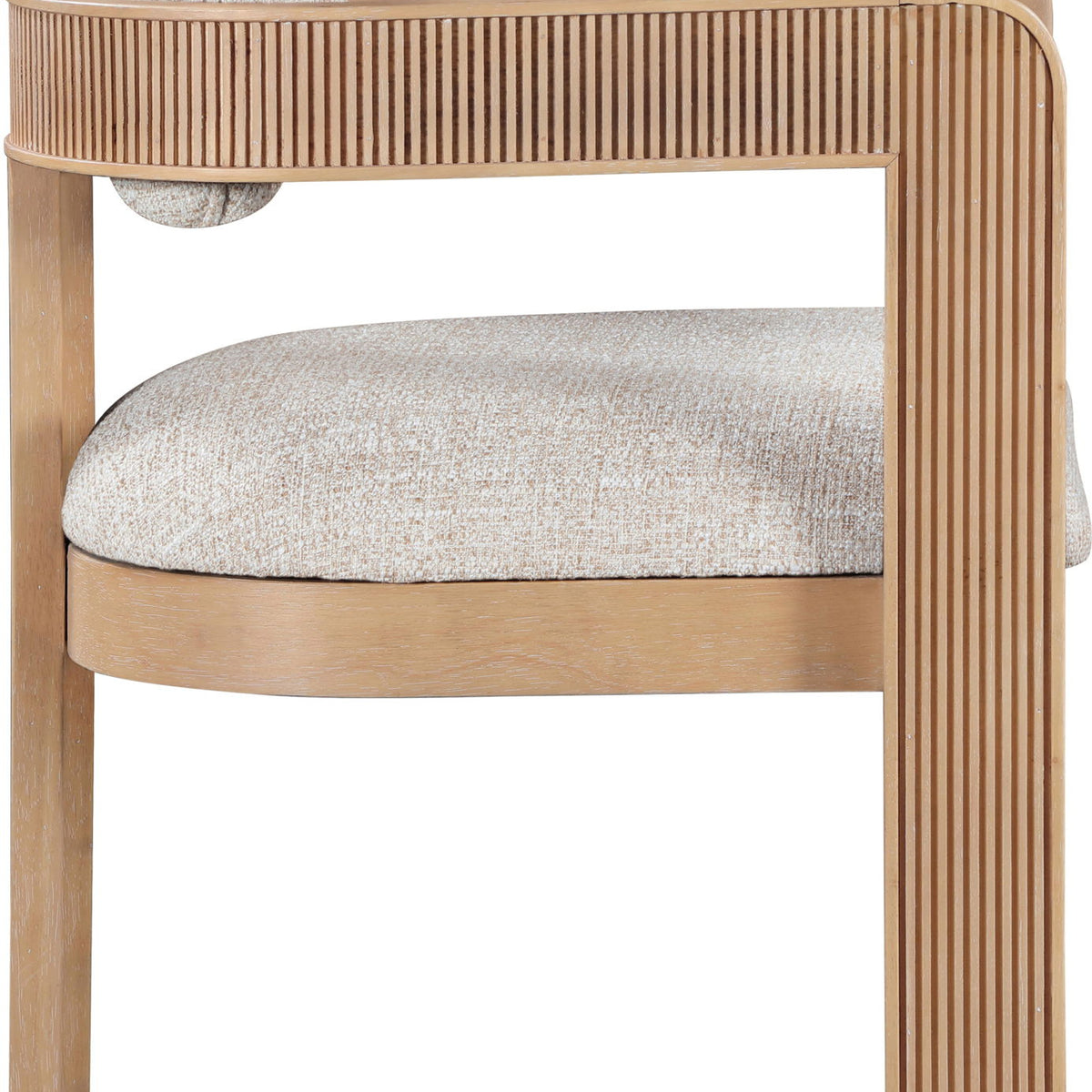 Sacha - Linen Dining Chair With Natural Base (Set of 2)