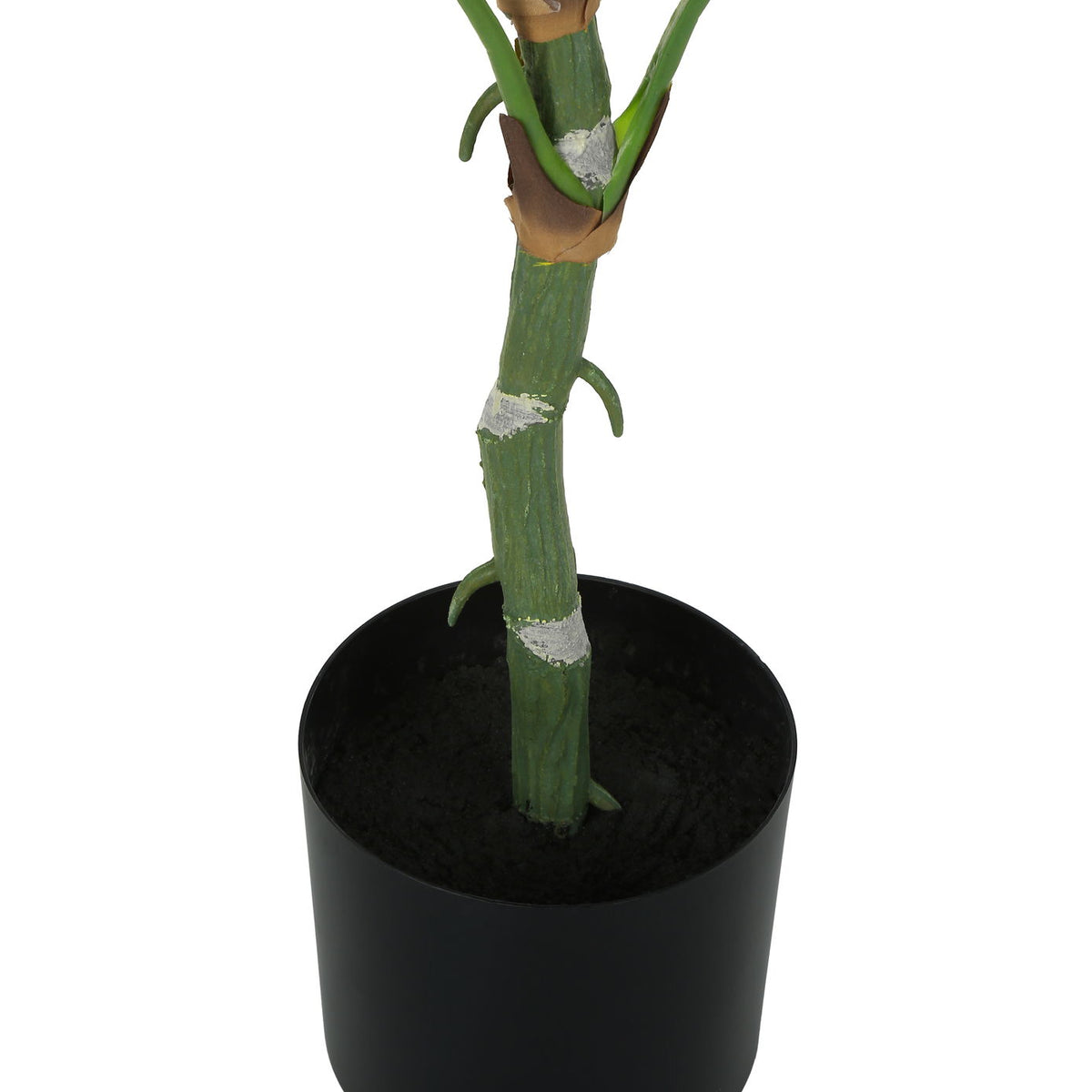 54" Tall, Artificial Plant, Dieffenbachia Tree, Indoor, Faux, Fake, Floor, Greenery, Potted, Real Touch, Decorative - Green / Black