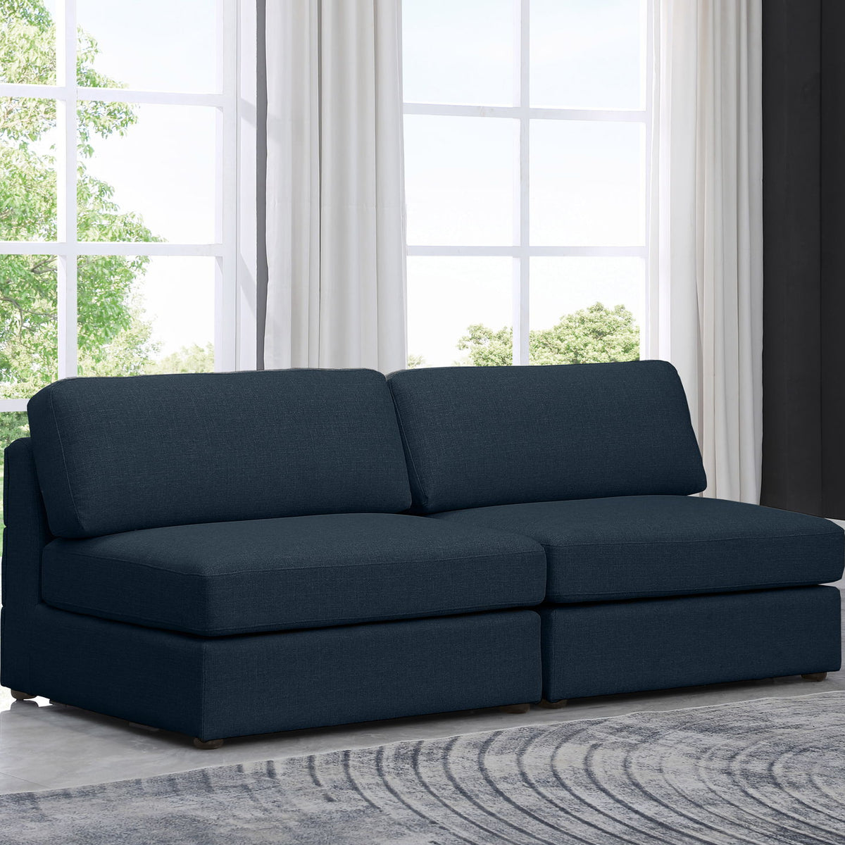 Beckham - Modular 2 Seat Armless Sofa