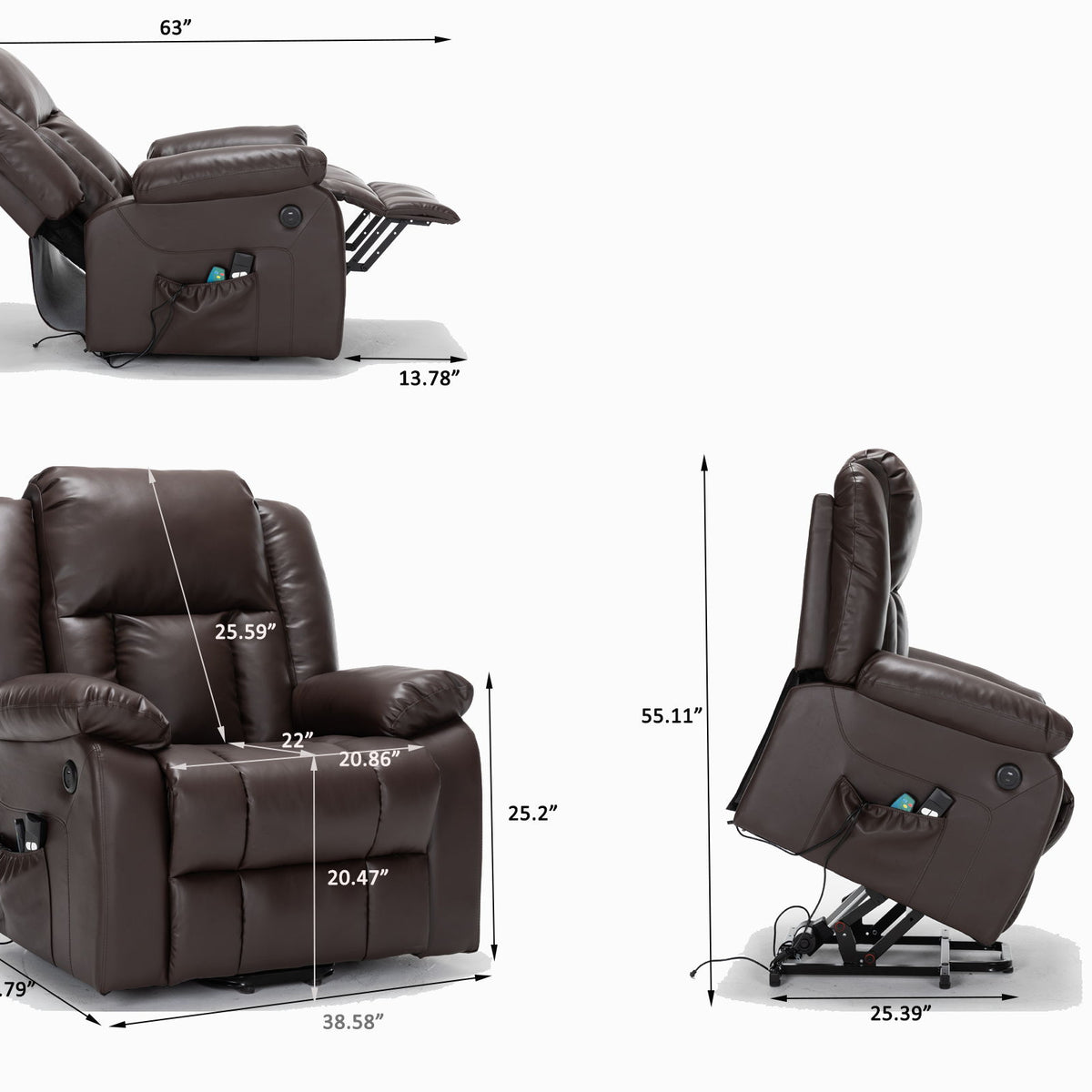 Electric Power Massage Recliner Chair