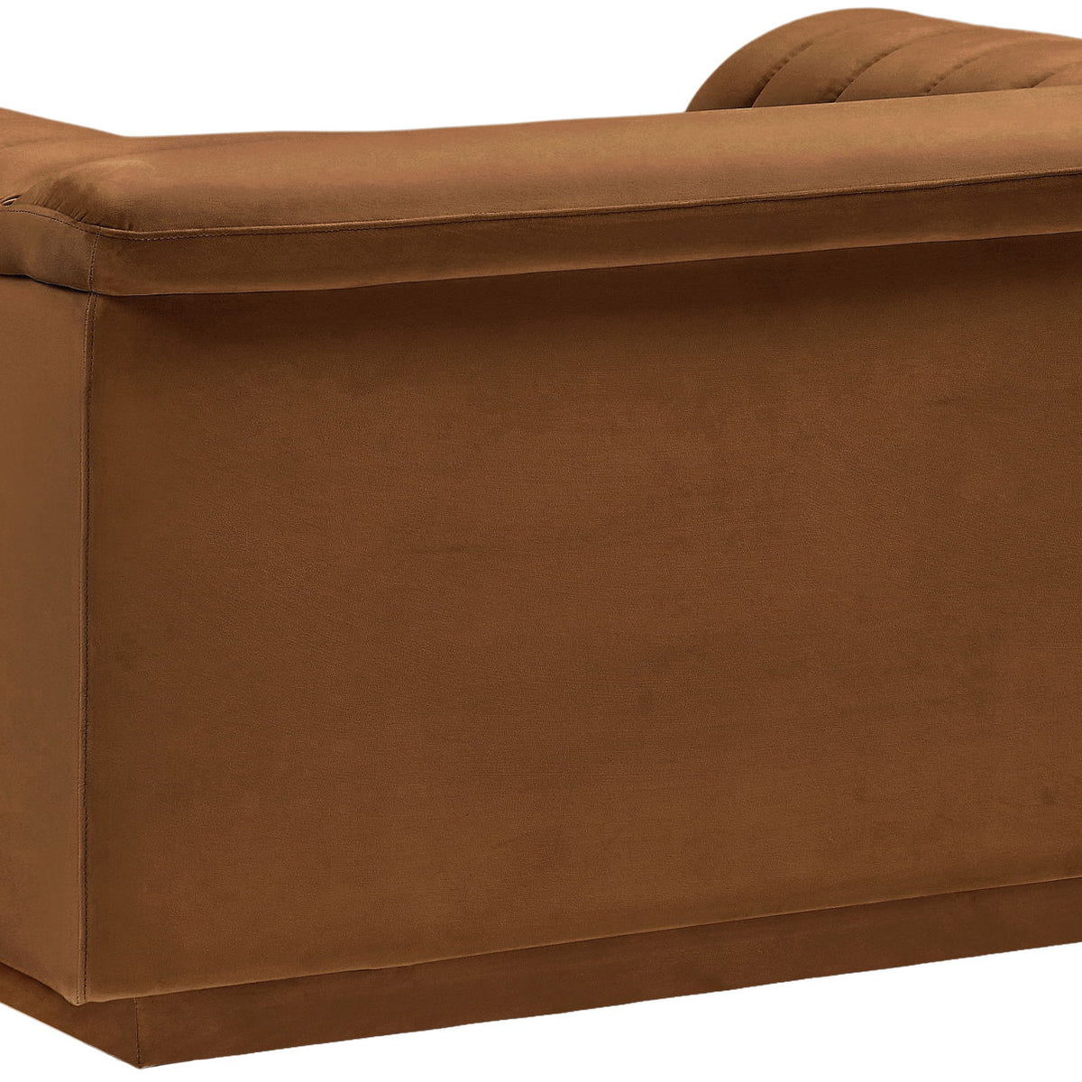 Cascade - Velvet Chair - Saddle