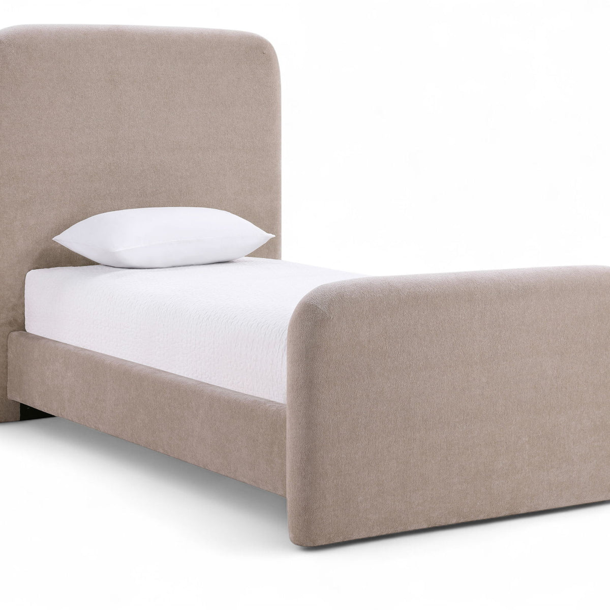 Fira - Chenille Fabric Upholstered Bed