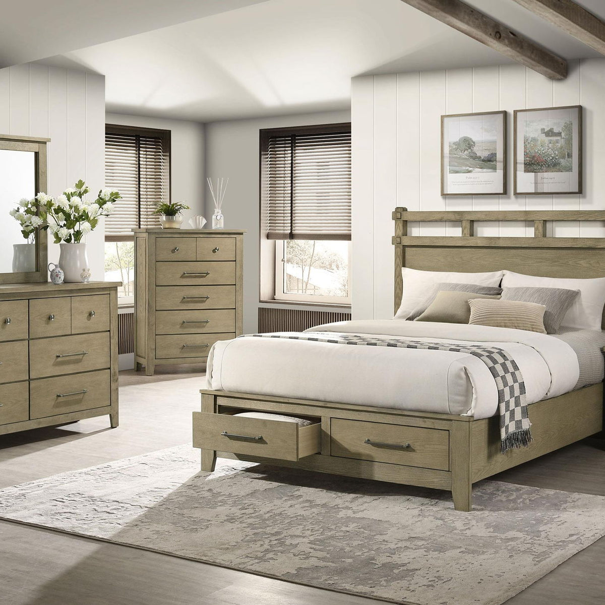Hazlewood 5-piece Queen Bedroom Set Vineyard Oak