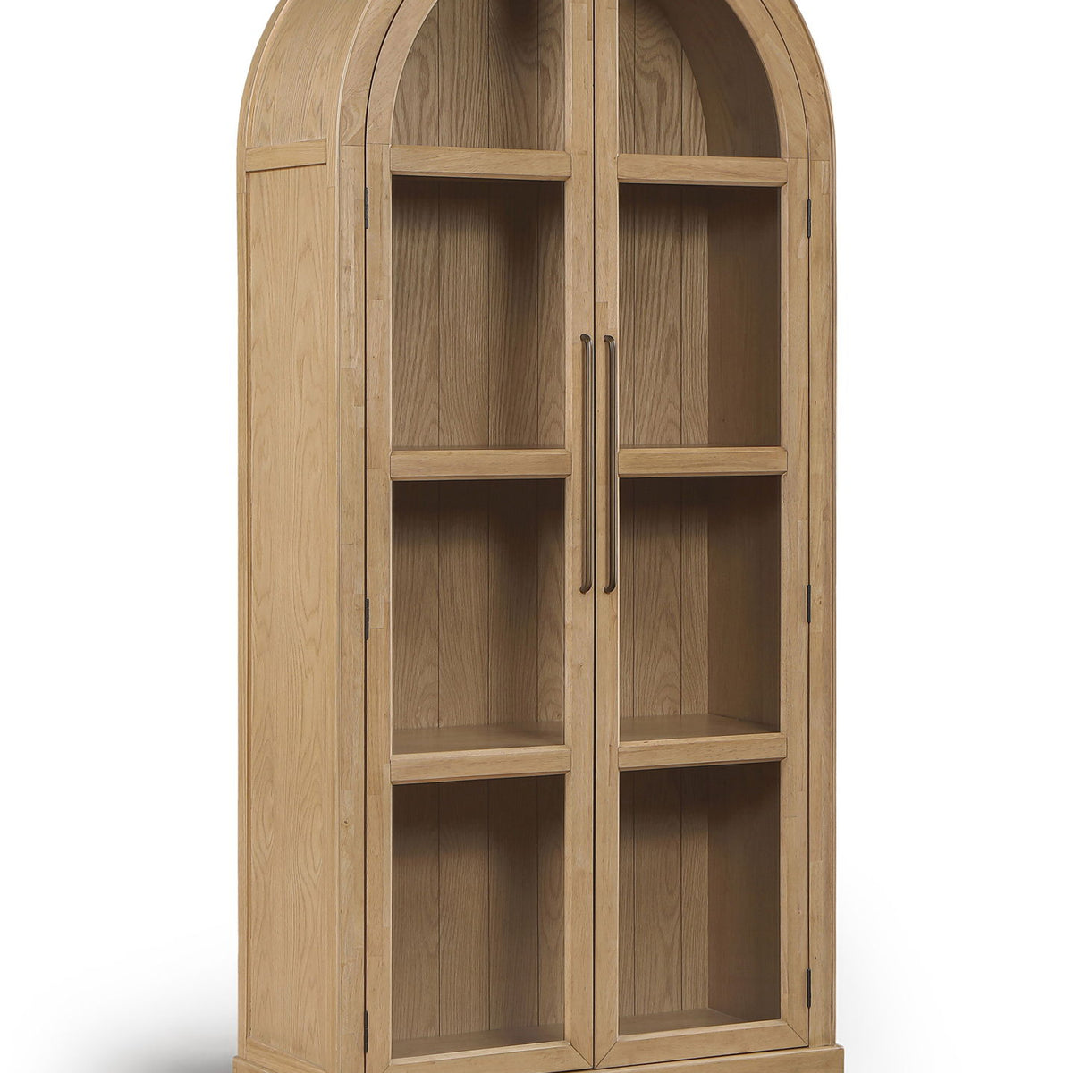 Corva - Solid Wood, Oak Veneer And Stainless Steel Storage Cabinet