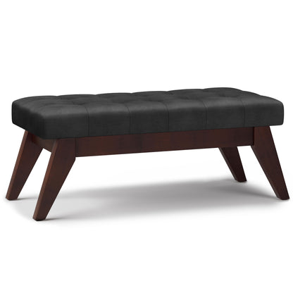 Draper - Upholstered Mid Century Tufted Ottoman Bench