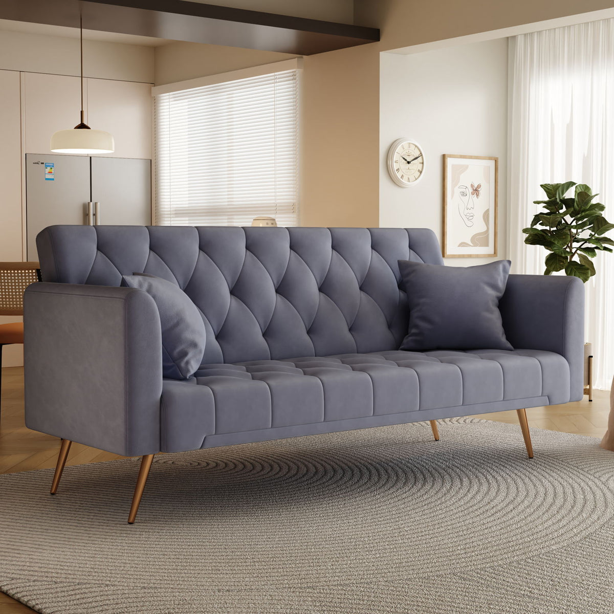 Convertible Double Folding Living Room Sofa Bed