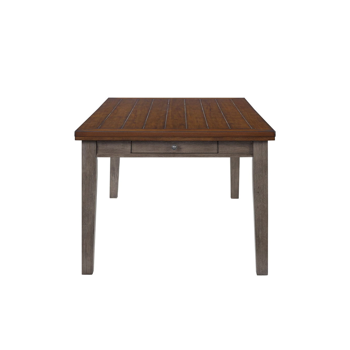 Casual Two Tone 6 Drawer Dining Table - Gray