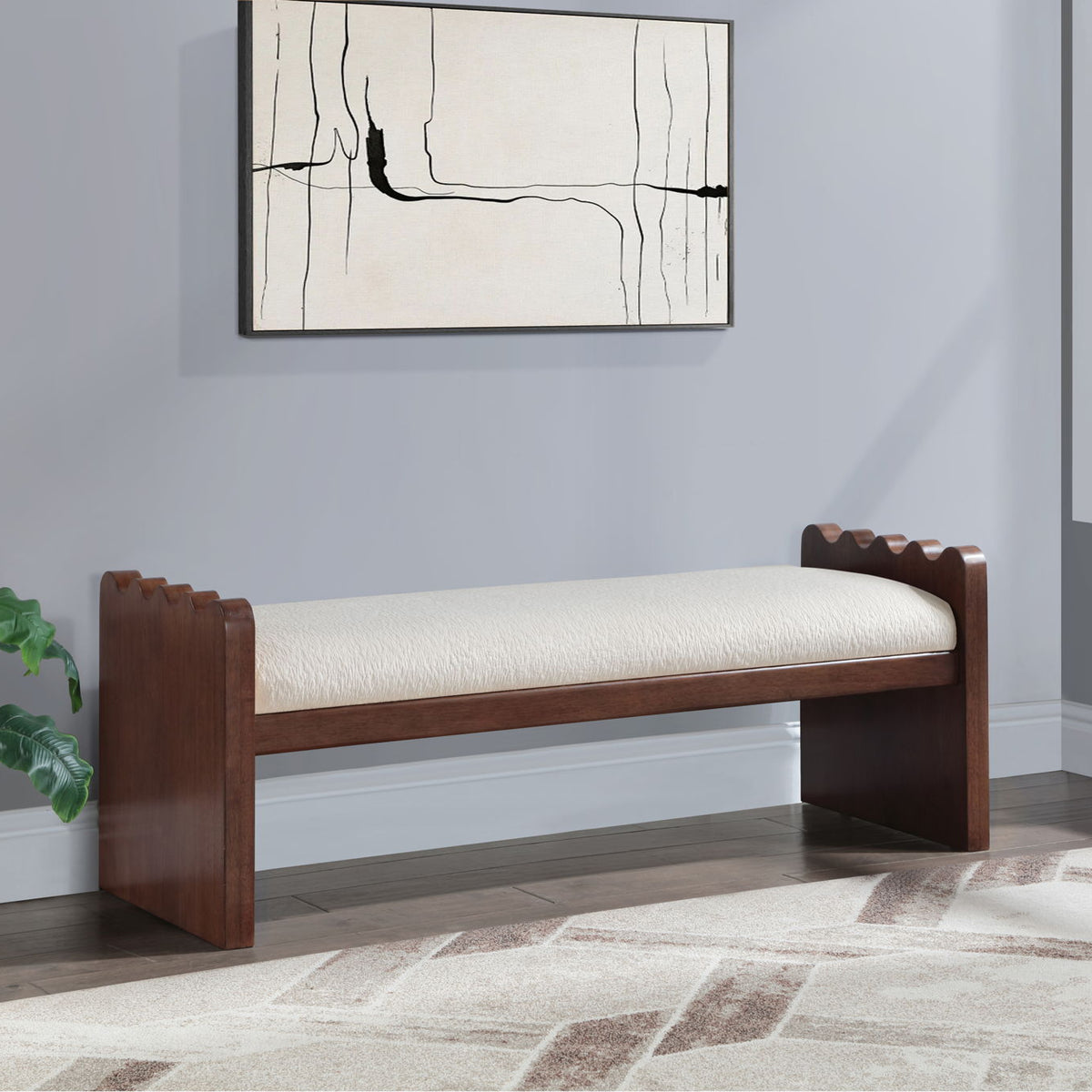 Sonia - Bench With Brown Base