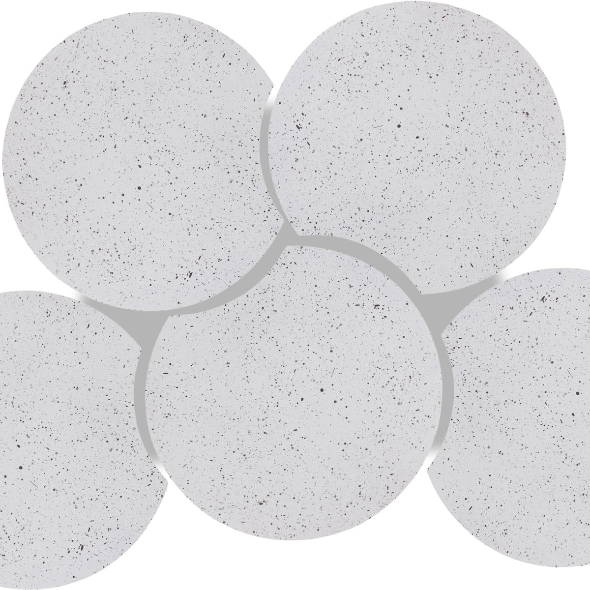 Dimple - 20" 5 Piece Modular Coffee Table - Terazzo Finish