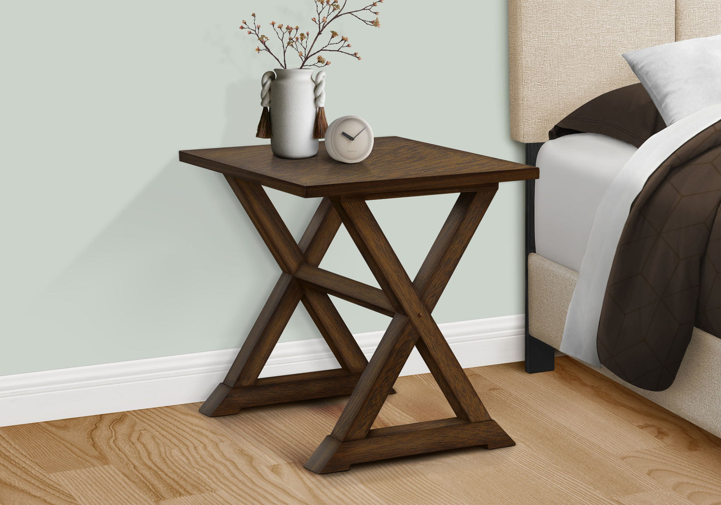 Compact Accent End Table, Square, Transitional