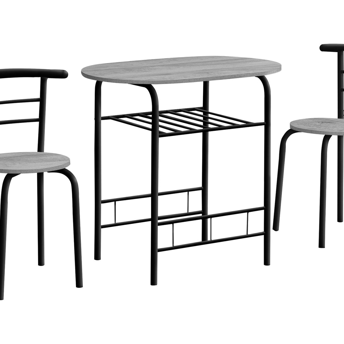 3 Pieces Dining Table Set, Small, Contemporary & Modern