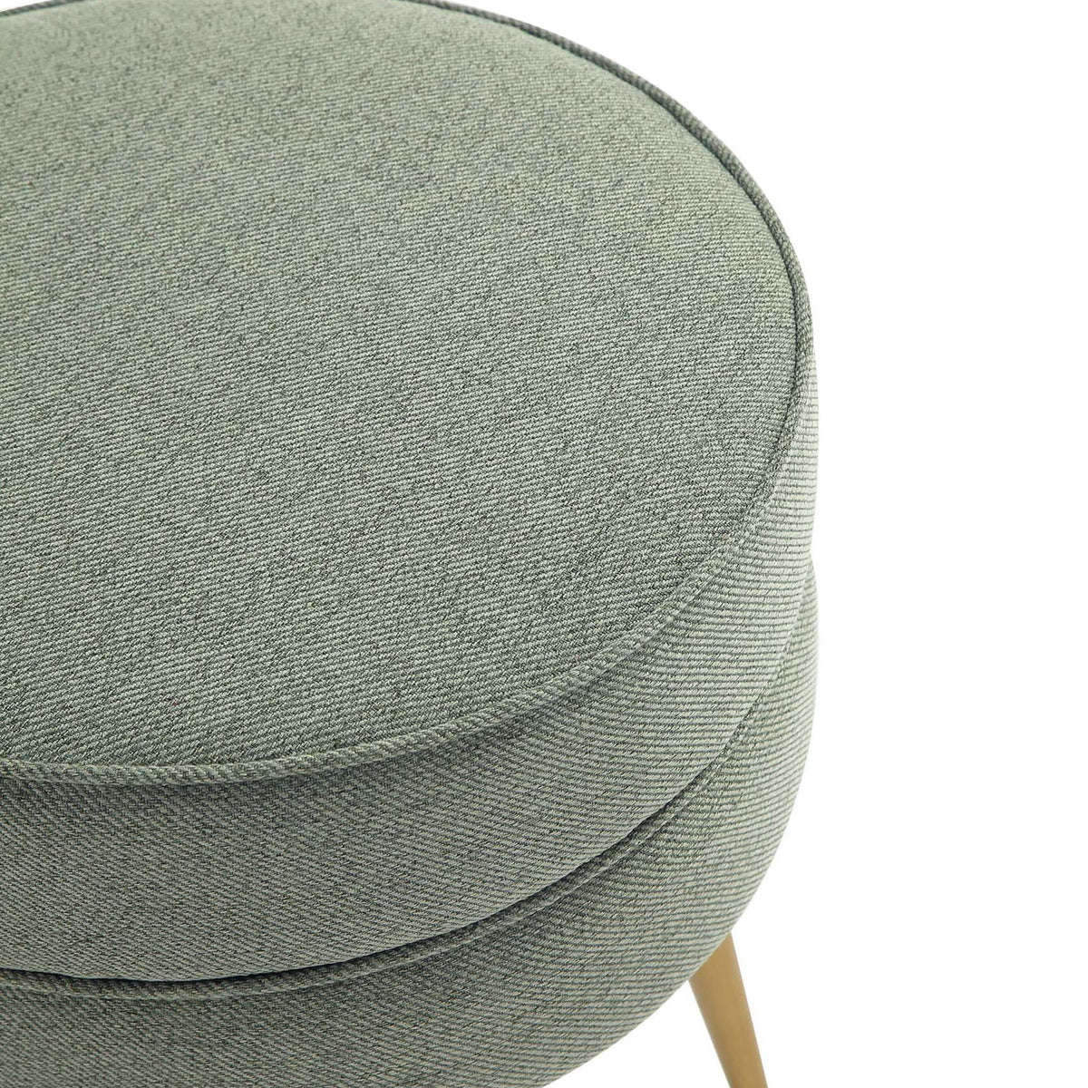 Manhattan Bailey - Accent Ottoman With Gold Chrome Legs
