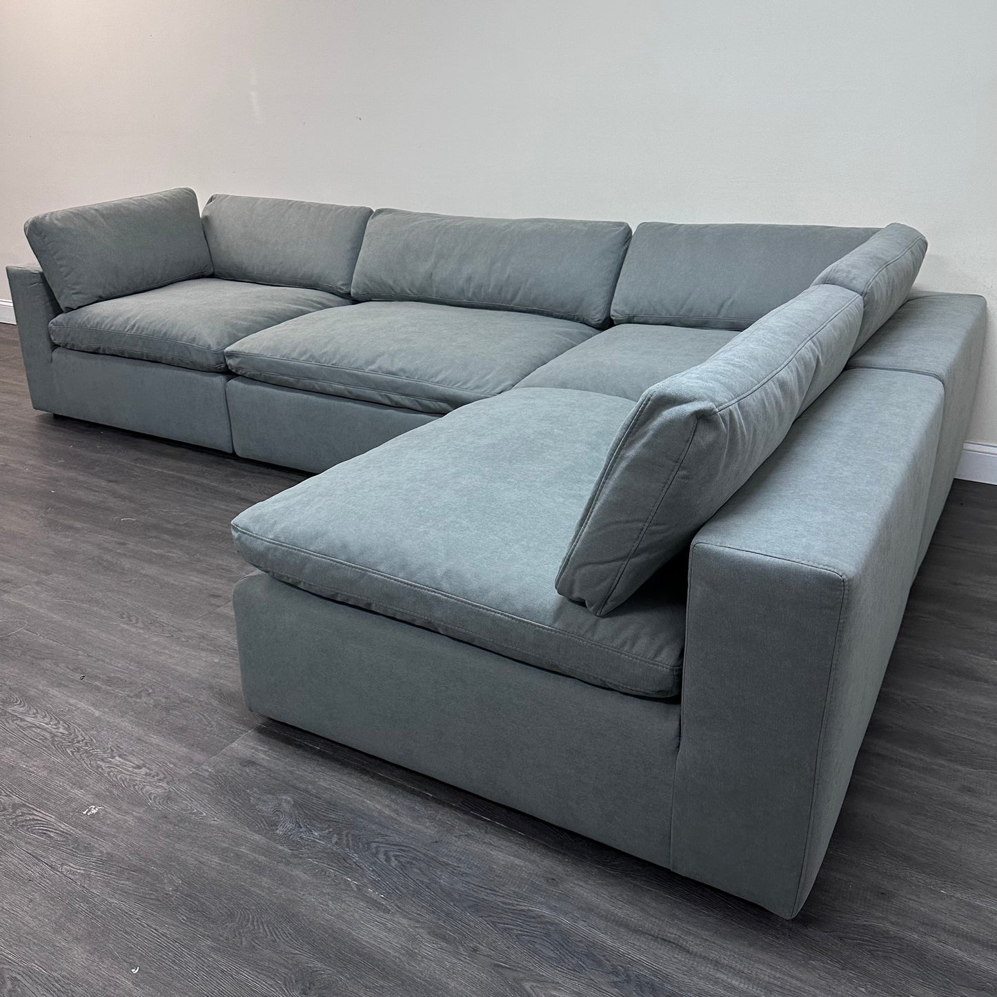 Gray "Dreamee" Cloud Couch Sectional