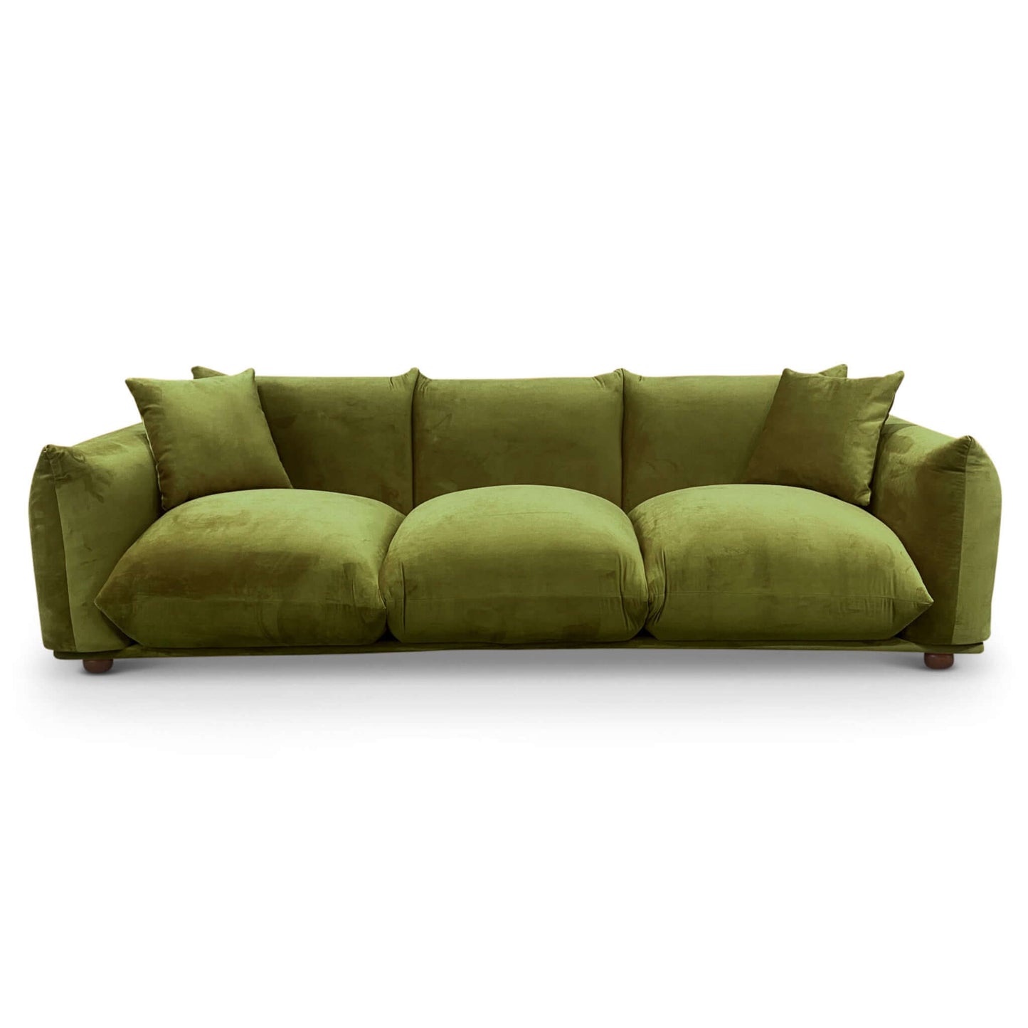 Ashcroft Furniture Arlo Olive Green Velvet Sofa