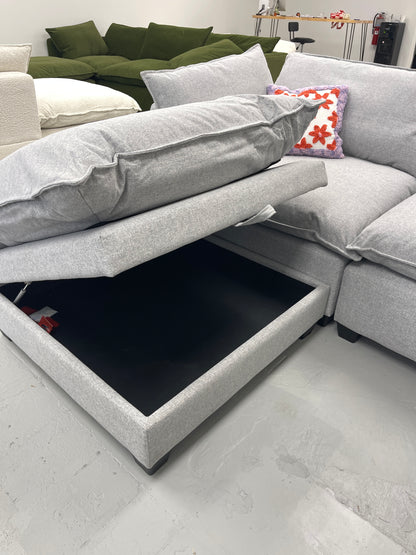 Grey 4 Piece Cloud Couch Sectional