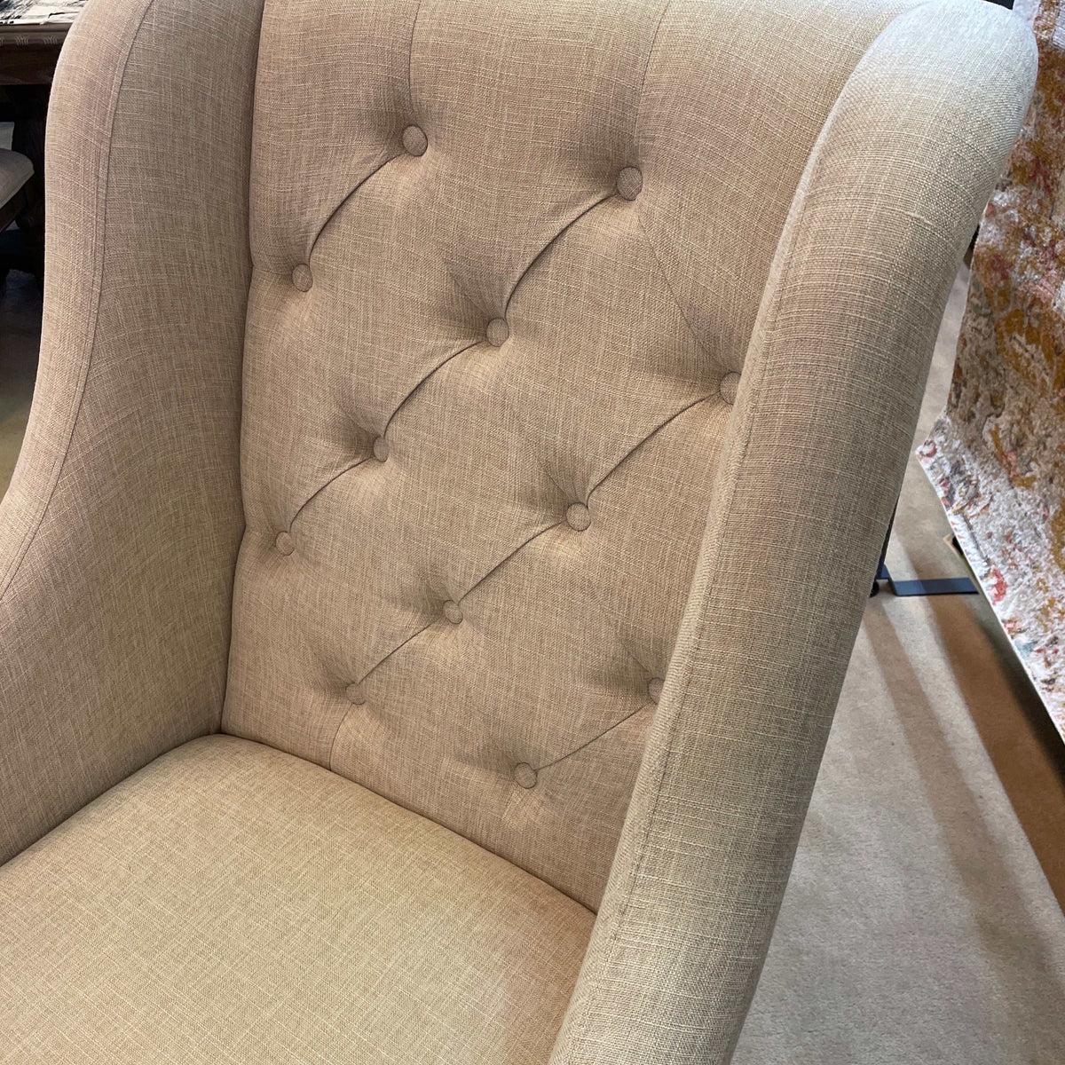 Brockway Cream & Barley Brown Arm Chairs (Set of 2)