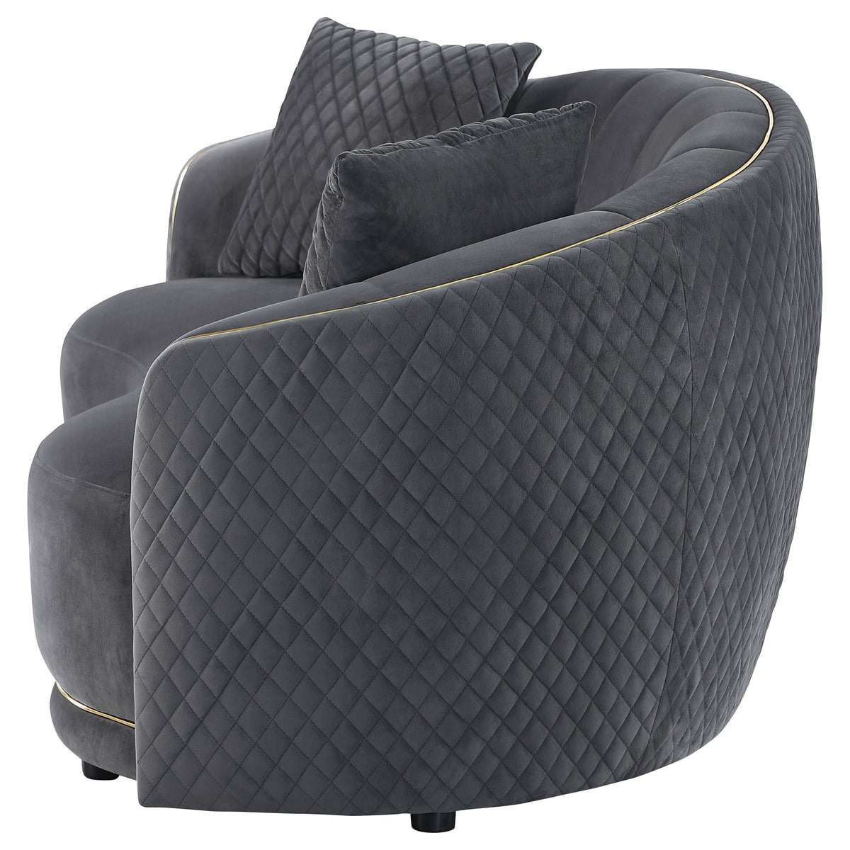 Brookside Dark Grey Loveseat