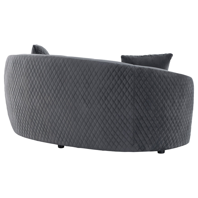 Brookside Dark Grey Loveseat