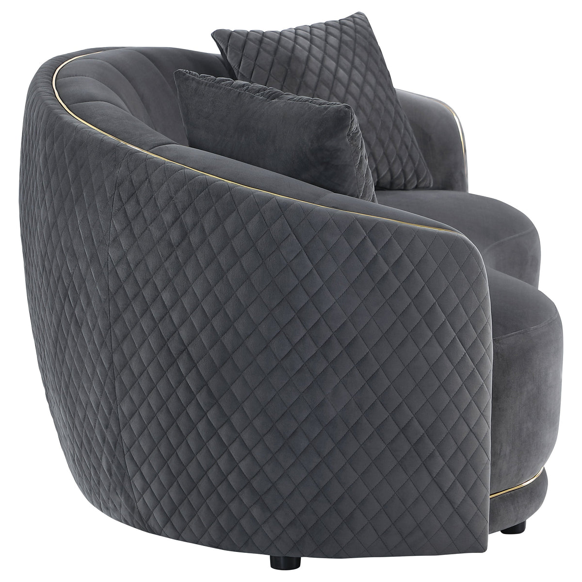 Brookside Dark Grey Loveseat
