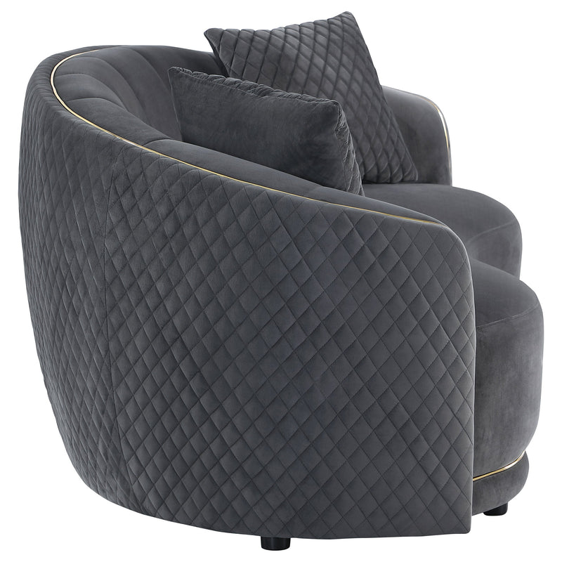 Brookside Dark Grey Loveseat