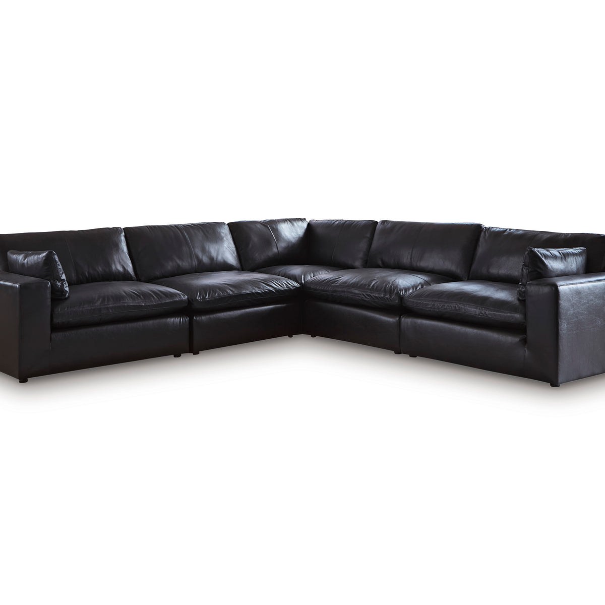 Ashley Furniture Emilia Genuine Leather Cloud Sectional