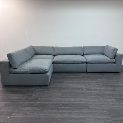 Gray "Dreamee" Cloud Couch Sectional