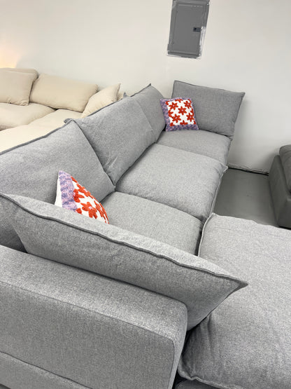 Grey 4 Piece Cloud Couch Sectional