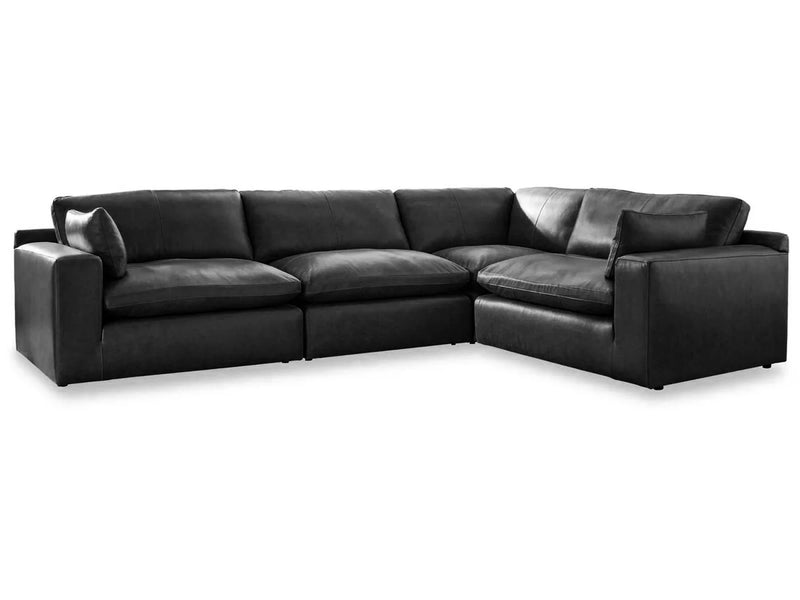 Ashley Furniture Emilia Genuine Leather Cloud Sectional