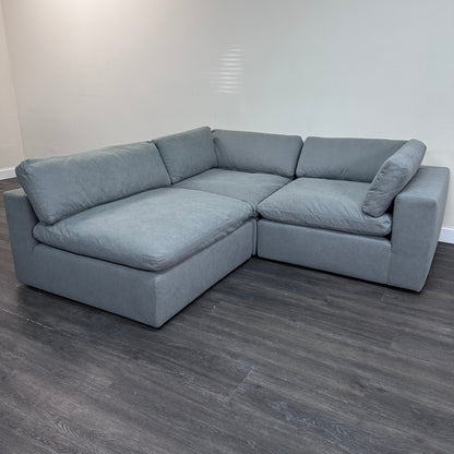 Gray "Dreamee" Cloud Couch Sectional