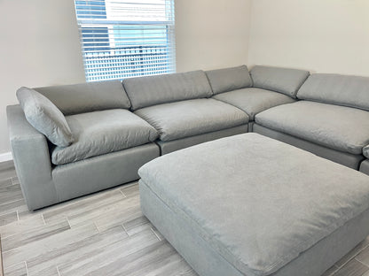 Gray "Dreamee" Cloud Couch Sectional