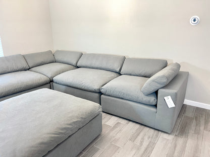 Gray "Dreamee" Cloud Couch Sectional