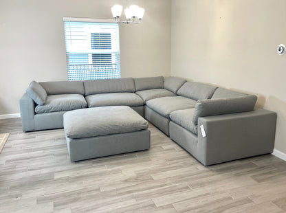 Gray "Dreamee" Cloud Couch Sectional