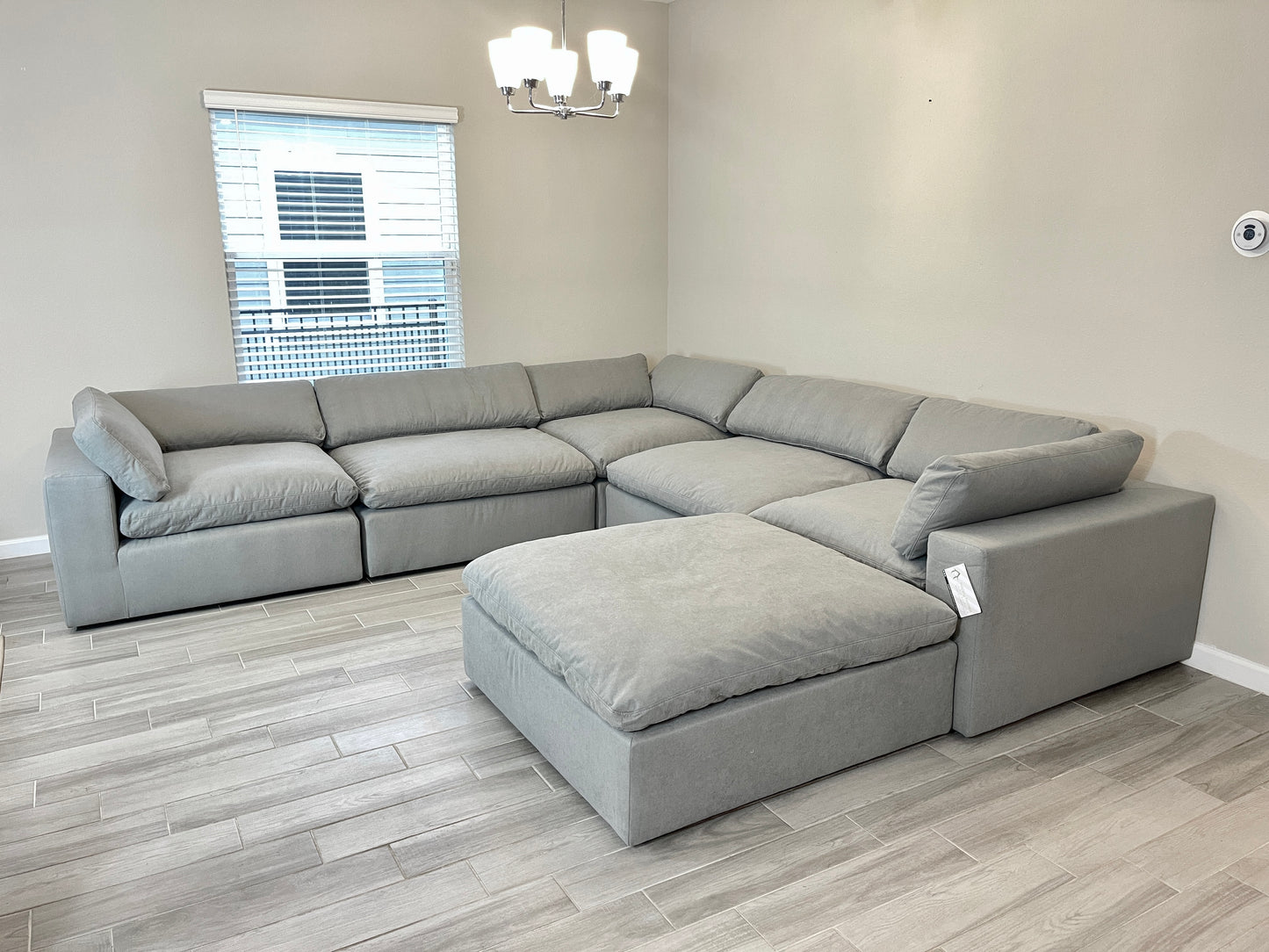 Gray "Dreamee" Cloud Couch Sectional