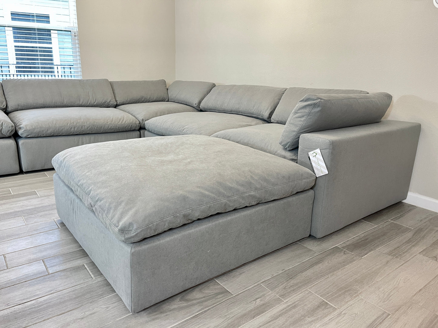 Gray "Dreamee" Cloud Couch Sectional