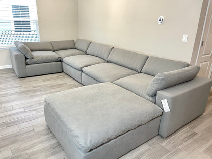 Gray "Dreamee" Cloud Couch Sectional