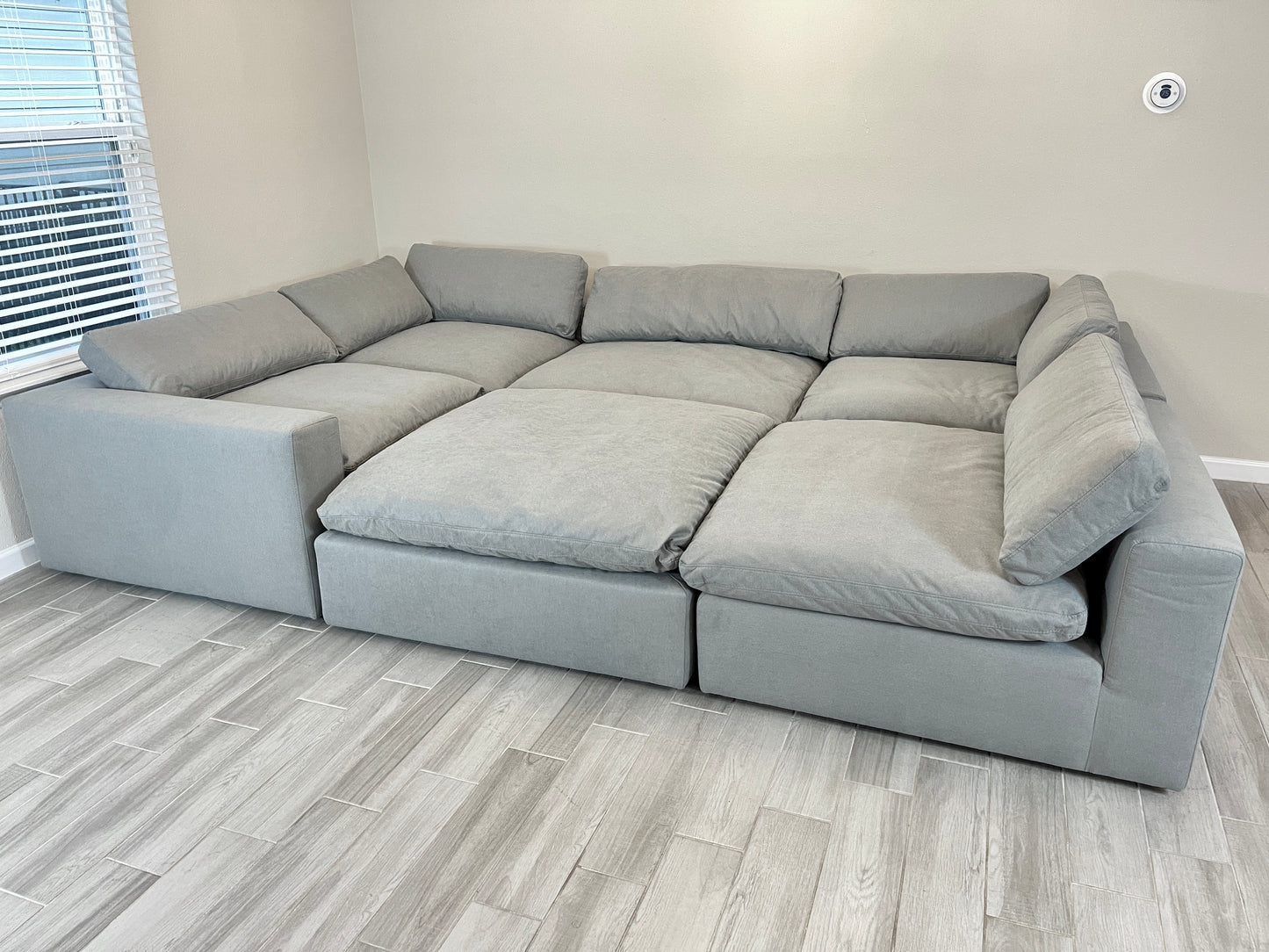 Gray "Dreamee" Cloud Couch Sectional