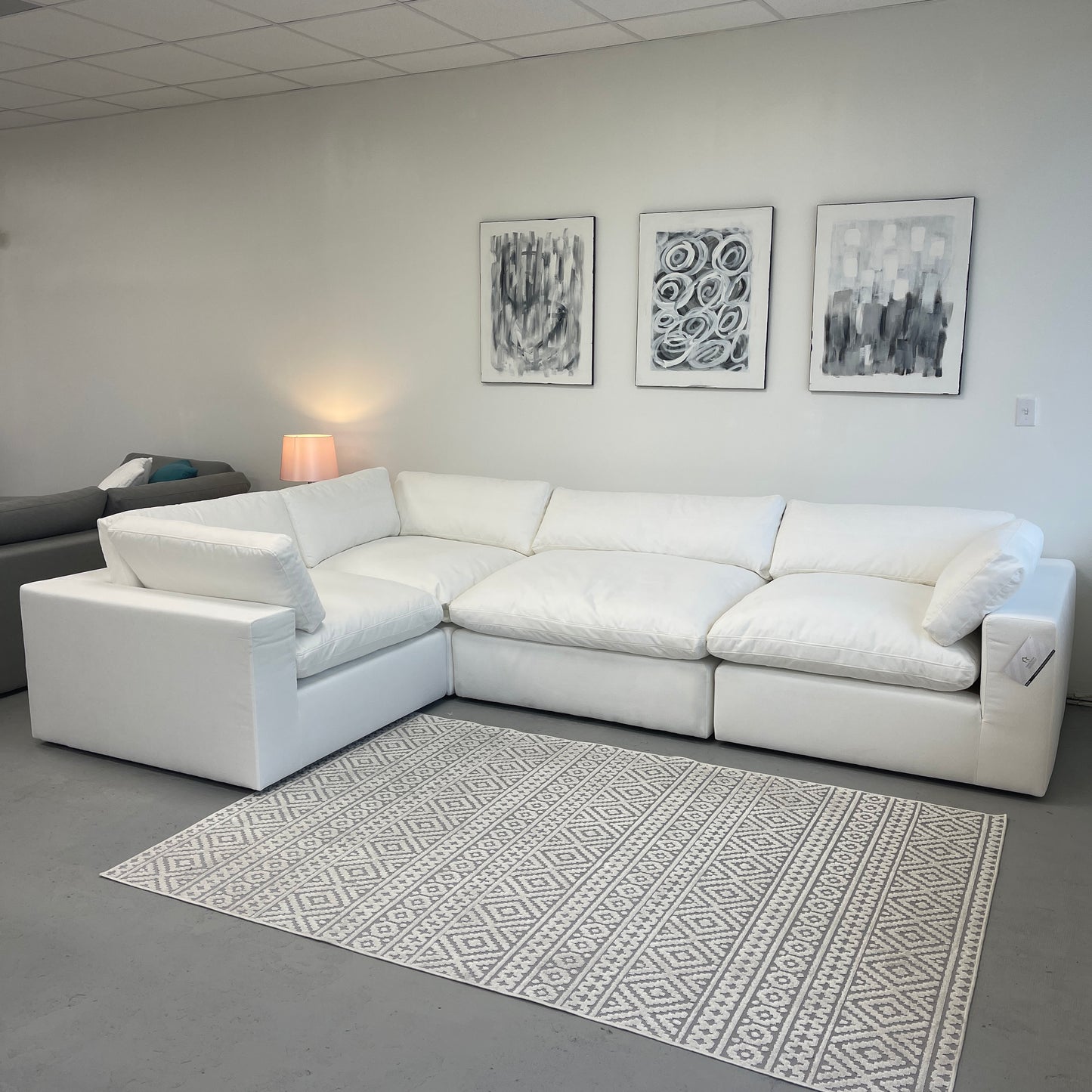 White "Dreamee" Cloud Couch Sectional