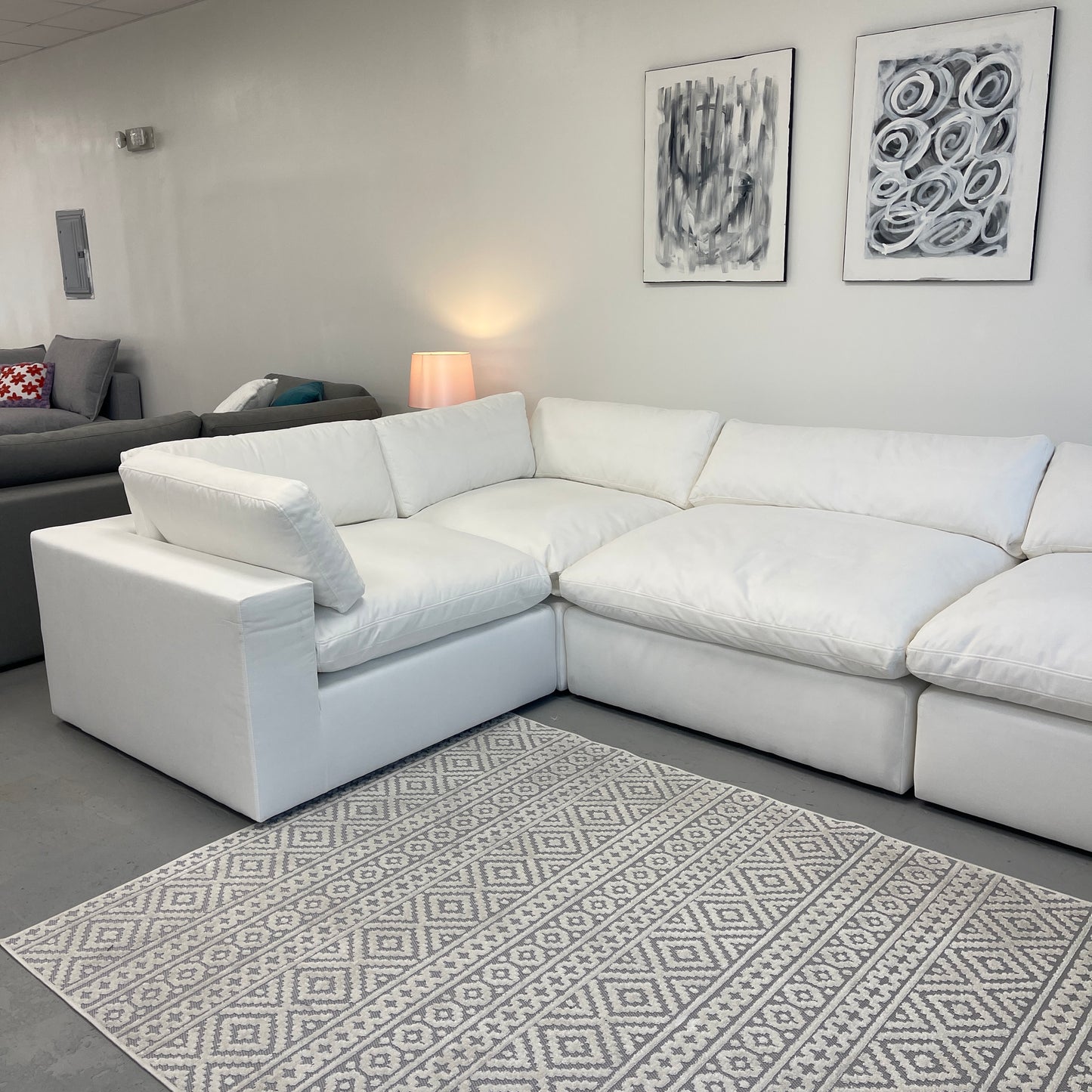 White "Dreamee" Cloud Couch Sectional