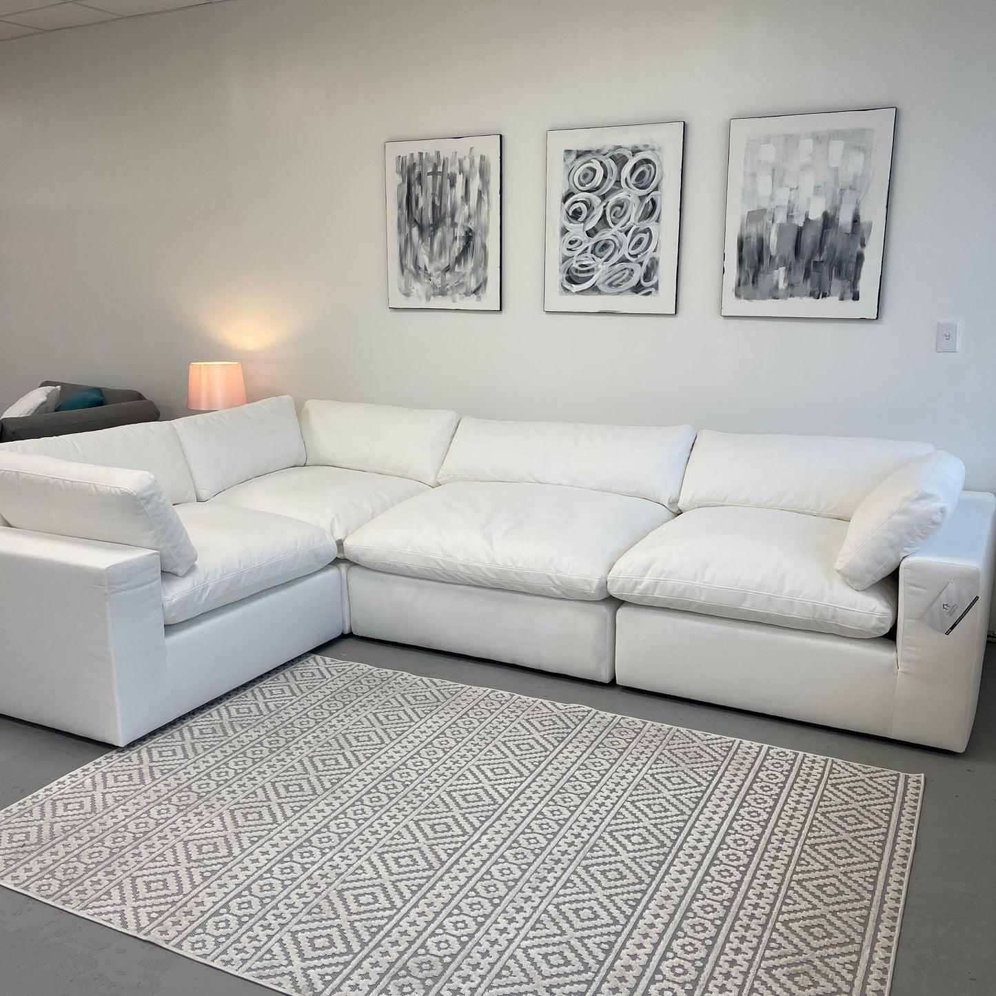 White "Dreamee" Cloud Couch Sectional