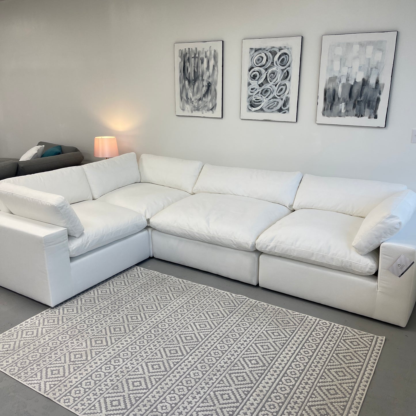 White "Dreamee" Cloud Couch Sectional