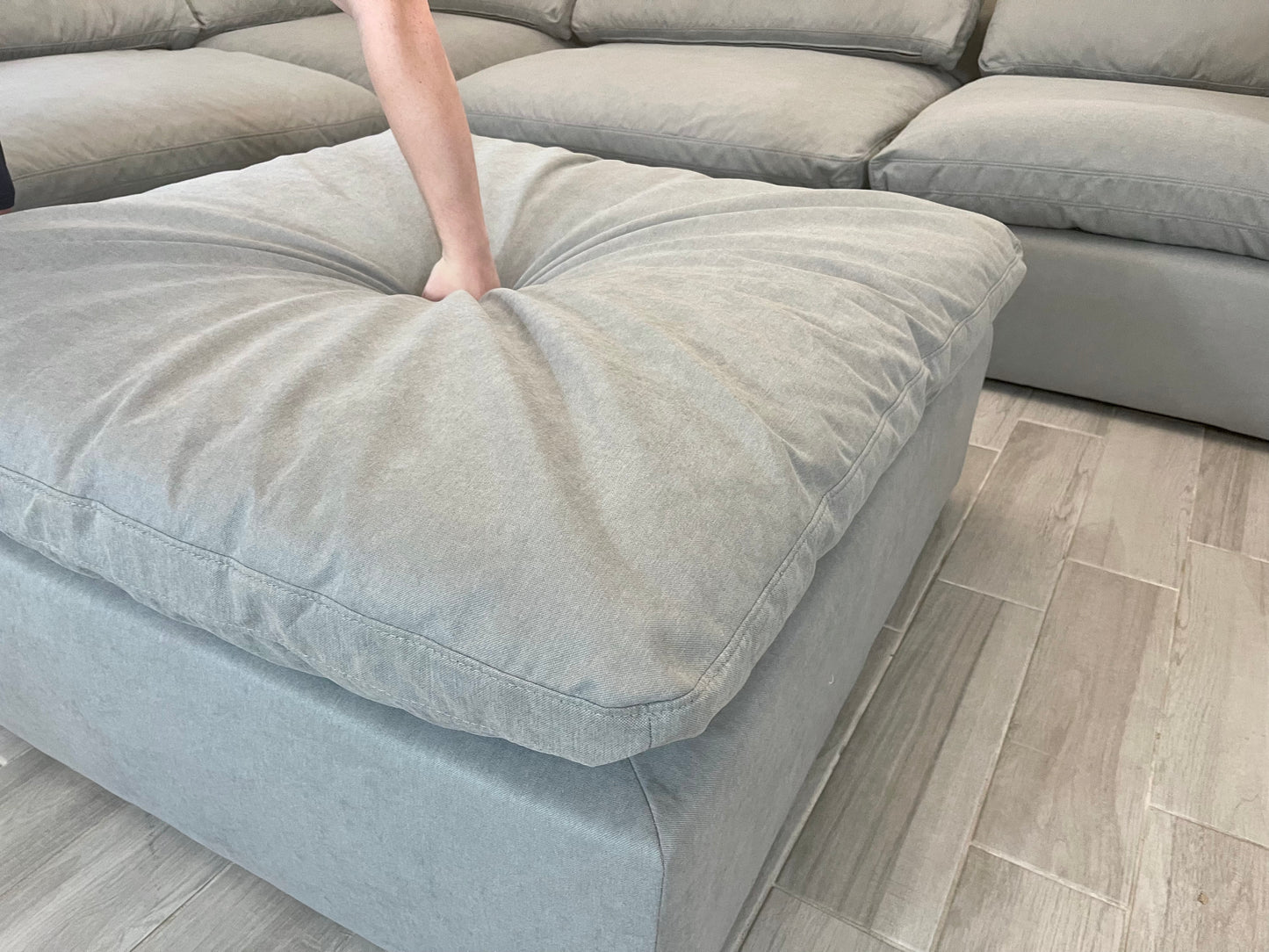 Gray "Dreamee" Cloud Couch Sectional