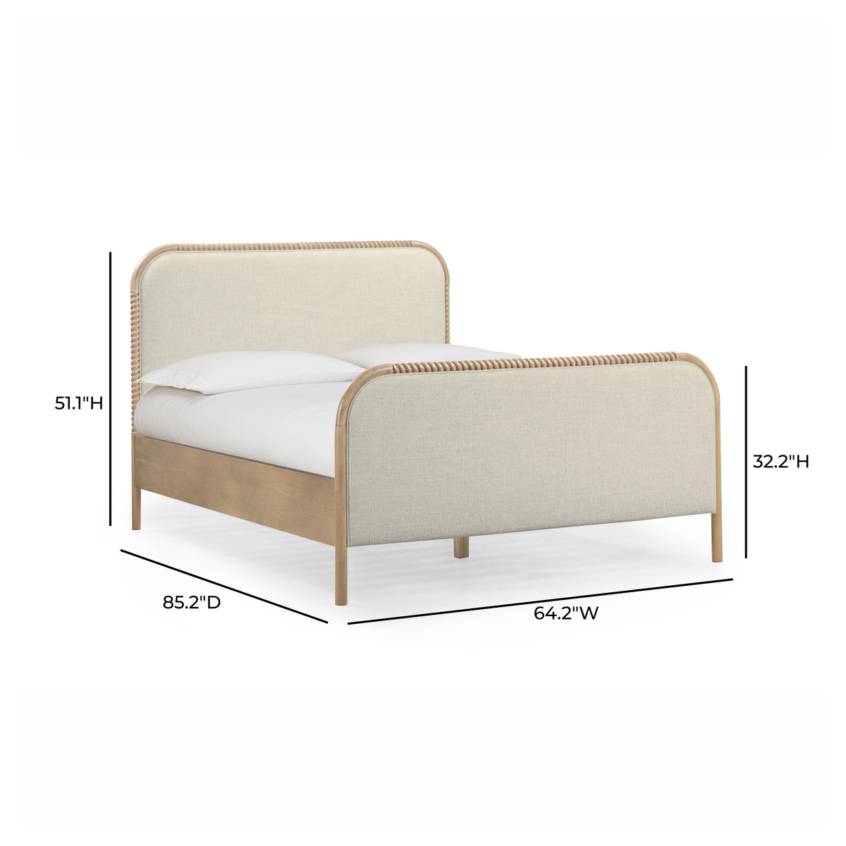 Hatia Basketweave Panel Bed - Image 9