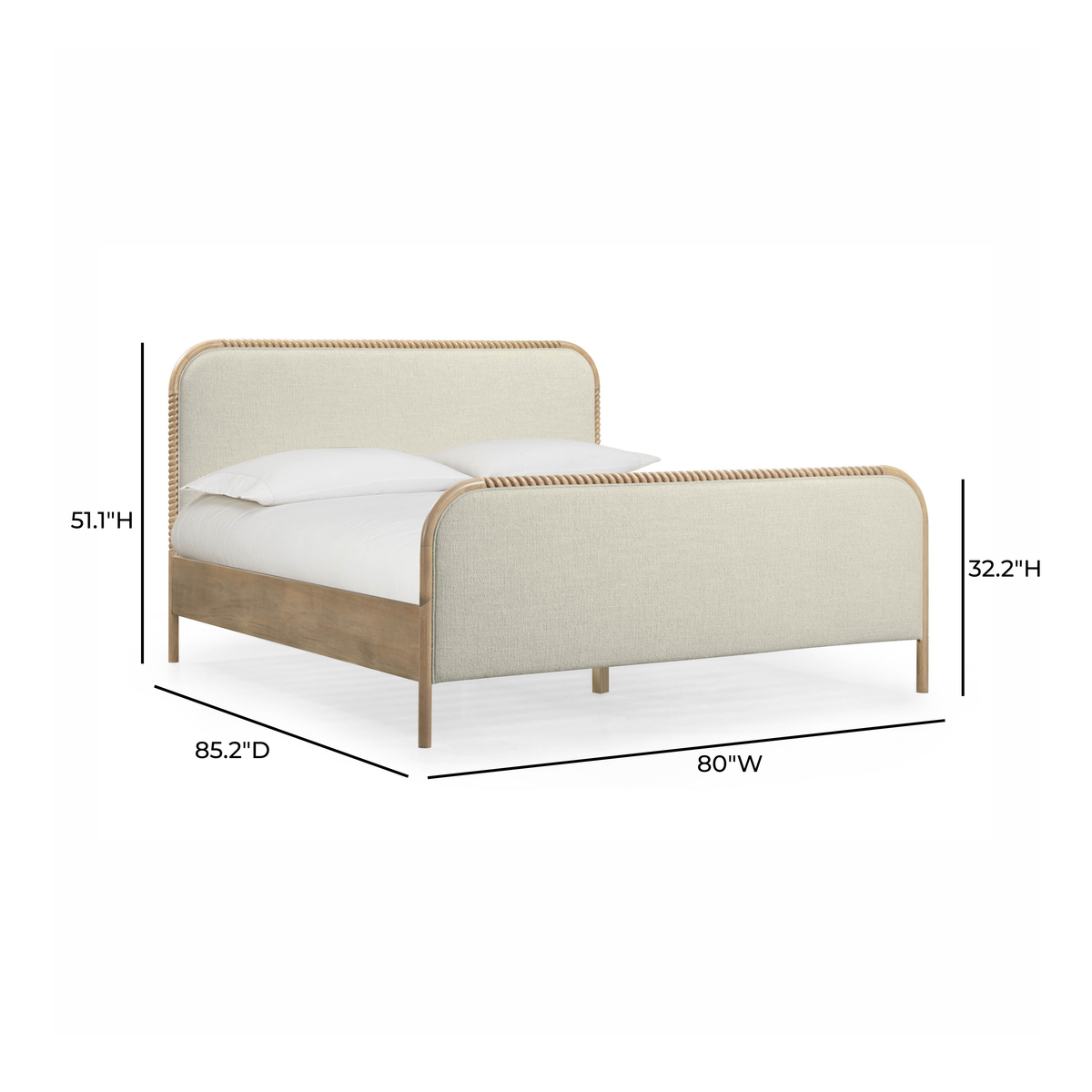 Hatia Basketweave Panel Bed - Image 18